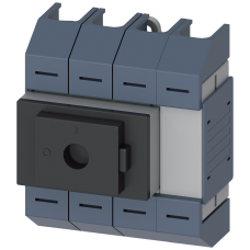 Switch disconnector 63A, size 02, 4-pole Front operating mechanism center Basic unit without handle Box terminal
