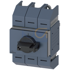 Switch disconnector 63A, size 02, 3-pole Front operating mechanism center Complete unit with direct operating mechanism gray Box terminal