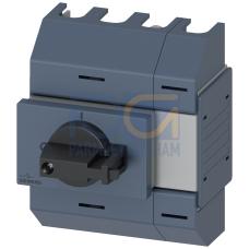 Switch disconnector 16A, size 01, 4-pole Front operating mechanism center Complete unit with direct operating mechanism gray Box terminal