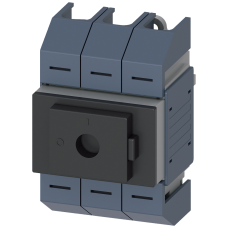 Switch disconnector 63A, size 02, 3-pole Front operating mechanism center Basic unit without handle Box terminal