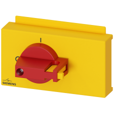 Accessory for 3KD0 size 01 direct operating mechanism, red/yellow, 4-pole, can be locked