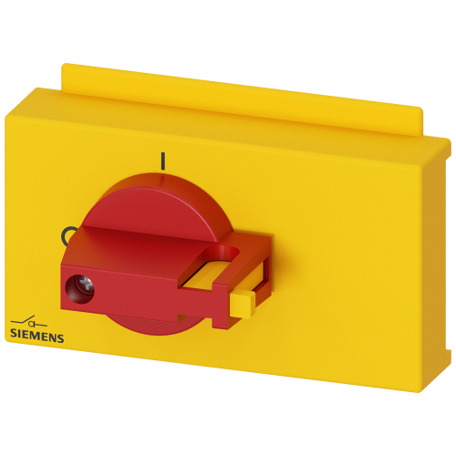 Accessory for 3KD0 size 01 direct operating mechanism, red/yellow, 4-pole, can be locked