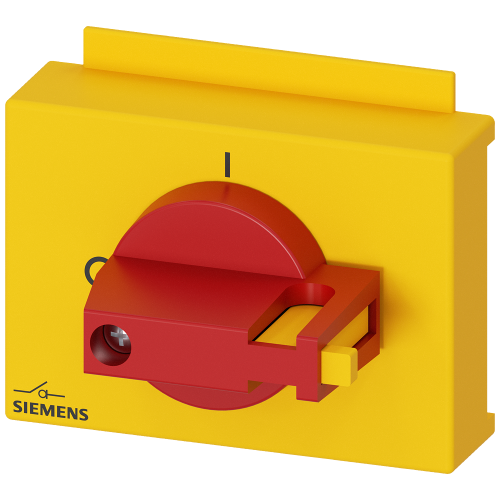 Accessory for 3KD0 size 01 direct operating mechanism, red/yellow, 3-pole, can be locked