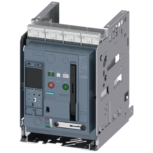 Withdrawable circuit breaker with guide frame, IEC 60947-2, frame size 1, 3-poles, In=2000A up to 690V AC 50/60Hz, breaking capacity N Icu=55/42kA ...