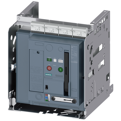 Non-automatic circuit breaker withdrawable version, with guide frame, IEC 60947-2, frame size 1, 4-poles, N-pole left, In=1250A up to 690V AC 50/60...