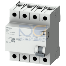 RCCB, 4-pole, type AC, In: 25 A, 30 mA, Un AC: 400 V