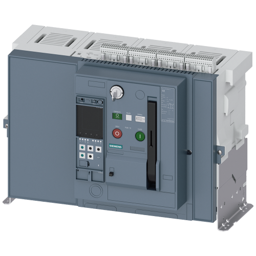 Fixed-mounted circuit breaker IEC 60947-2, frame size 2, 4-poles, N-pole left, In=2000A up to 690V AC 50/60Hz, breaking capacity H Icu=100/85kA at ...
