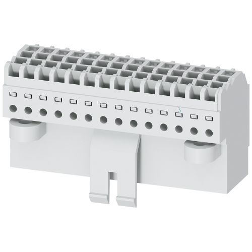 Manual connector for secondary disconnect terminal (AUX) with push-in technology