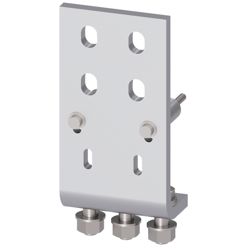 Front connection DIN 43673 double hole, bottom, 1 unit for size 2