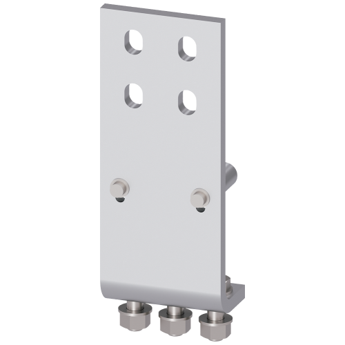 Front connection DIN 43673 double hole, top, 1 unit for size 2