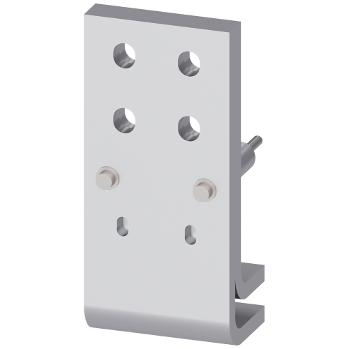 Front connection DIN 43673 double hole, bottom, 1 unit for size 2, 2500 A