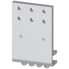 Front connection DIN 43673 double hole, top, 1 unit for size 3, up to 4000 A