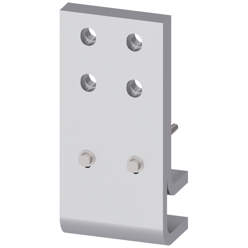 Front connection DIN 43673 double hole, top and bottom, size 2