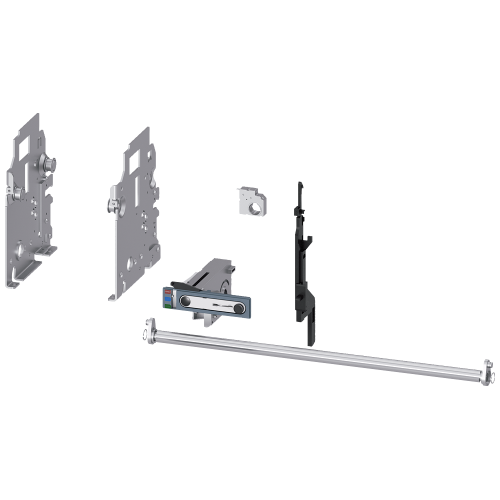 Conversion kit for converting fixed-mounted circuit breakers into withdrawable circuit breakers, size 3