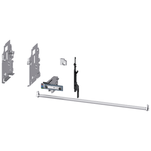 Conversion kit for converting fixed-mounted circuit breakers into withdrawable circuit breakers, size 3
