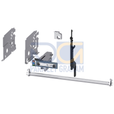 Conversion kit for converting fixed-mounted circuit breakers into withdrawable circuit breakers, size 2