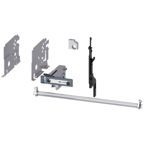 Conversion kit for converting fixed-mounted circuit breakers into withdrawable circuit breakers, size 2