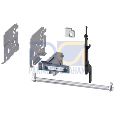 Conversion kit for converting fixed-mounted circuit breakers into withdrawable circuit breakers, size 2