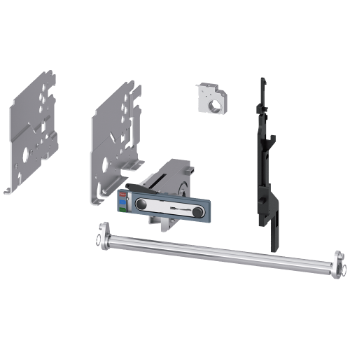 Conversion kit for converting fixed-mounted circuit breakers into withdrawable circuit breakers, size 2