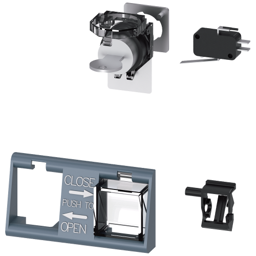 Local electric close key operation with IKON lock