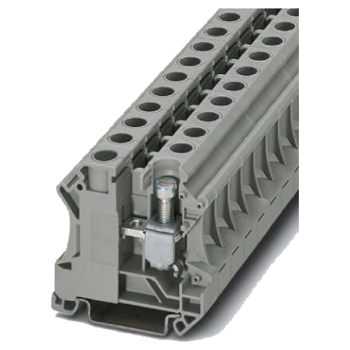 Terminal block for installation terminal, conductor cross-section 16 mm2 color gray