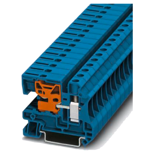 N conductor isolating terminal for installation terminal, conductor cross-section 10 mm2 color blue