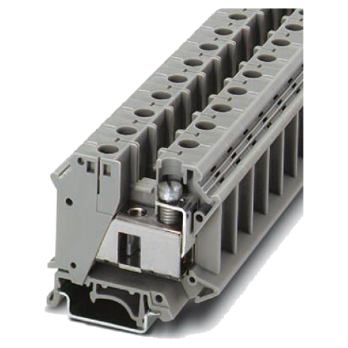 Terminal block for installation terminal, conductor cross-section 35 mm2 color gray