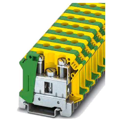 PE terminal block for installation terminal, conductor cross-section 35 mm2 color yellow