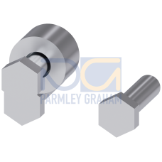 Accessory for in-line fuse switch disconnectors size NH2-3, assembly kit flat terminal