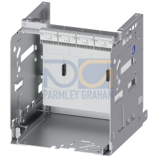 IEC guide frame, frame size 1; rated current ?1000A AC; breaking capacity N; 4-pole; neutral pole left; connection horizontal, with two-piece shutt...