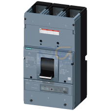 circuit breaker 3VA6 UL frame 1200 breaking capacity class C 100kA @ 480 V 3-pole, line protection ETU320, LI, In=800A overload protection Ir=315A - 800A short circuit protection Ii=1,5-12 x In w/o