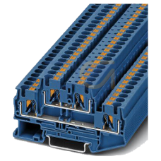 Two-tier terminal 4 mm2, 6.2 mm wide, blue