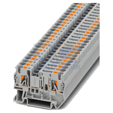Isolating terminal 4 mm2, 6.2 mm width gray