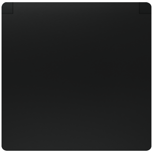 DELTA i-system SCHUKO socket outlet with hinged cover 55x55 mm 10/16A 250 V, titanium white