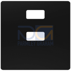 DELTA i-system soft black Cover double USB Charger