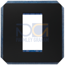 DELTA i-system soft black Module rack, 1 x incl. intermediate frame Screw mounting