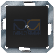 DELTA i-system soft black blanking plate, 55x 55 mm