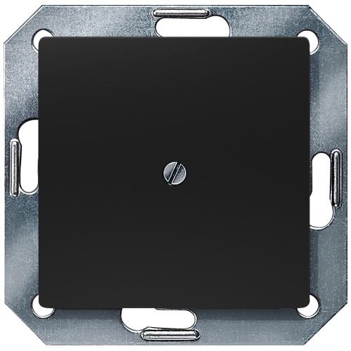 DELTA i-system soft black blanking plate, 55x 55 mm