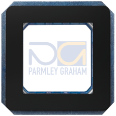 DELTA i-system soft black Module rack, double incl. intermediate frame Screw mounting