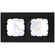 DELTA miro Frame 2-fold Color Soft Black Dimensions 161x90 mm