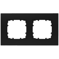 DELTA miro Frame 2-fold Color Soft Black Dimensions 161x90 mm