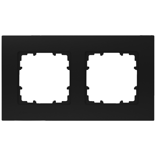 DELTA miro Frame 2-fold Color Soft Black Dimensions 161x90 mm