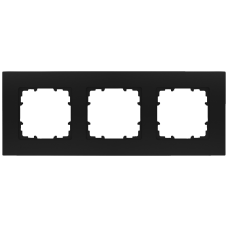 DELTA miro Frame 3-fold Color Soft Black Dimensions 232x90 mm