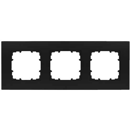 DELTA miro Frame 3-fold Color Soft Black Dimensions 232x90 mm