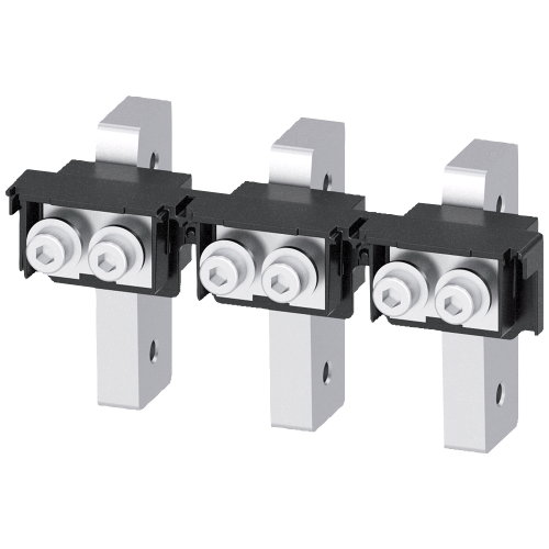 Rear connection stud flat, 3 units, vertical connection