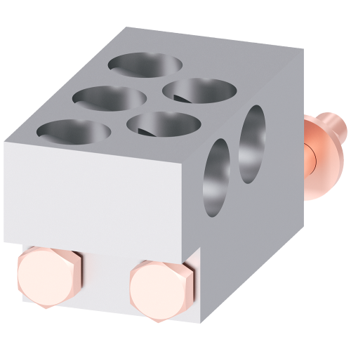 Circular conductor terminal TA7.3 5x 300 - 600 kcmil for 5 cables, 1 unit