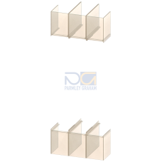 Terminal cover long 3-pole, 2 units for 3VA57/58/67/68