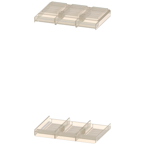 Terminal cover short 3-pole, 2 units for 3VA57/58/67/68, 3-pole