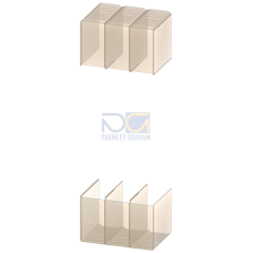 terminal cover long 3-pole; 1&deg;C unit accessory for: circuit breaker, 3-pole 3VA57/58; 3VA67/68