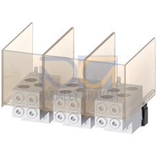 Circular conductor terminal TA6.2 4x 1/0 - 500 kcmil for 4 cables, 3 units